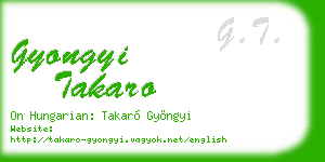 gyongyi takaro business card